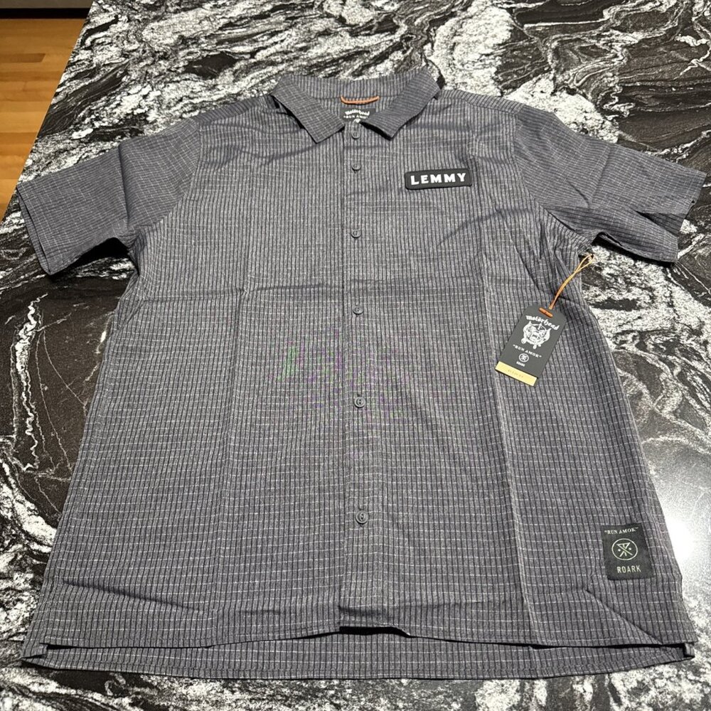 Roark Run Amok Motorhead Bless Up Trail Running Shirt Black Mens Size S NWT $95